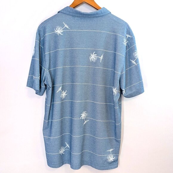 Travis Mathew Men’s | Pima Cotton Blend "Baumen Around" Golf Polo Blue Palm | XL - Picture 6 of 14